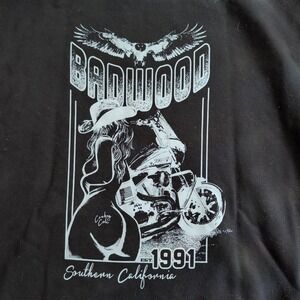Badwood Cowboy Cole Hoodie 2XL LA Printed Cowgirl Western Eagle RARE Excellent